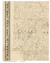 Milton, Ohio 1861 Old Town Map Custom Print - Ashland Co. (McDonnell)