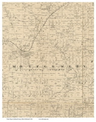 Montgomery, Ohio 1861 Old Town Map Custom Print - Ashland Co. (McDonnell)