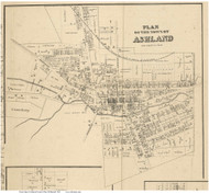 Ashland - Montgomery, Ohio 1861 Old Town Map Custom Print - Ashland Co. (McDonnell)