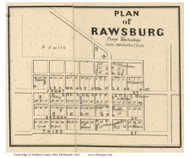 Rawsburg - Perry, Ohio 1861 Old Town Map Custom Print - Ashland Co. (McDonnell)