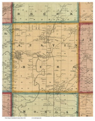 Austinburg, Ohio 1856 Old Town Map Custom Print - Ashtabula Co.