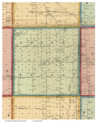 Cherry Falls, Ohio 1856 Old Town Map Custom Print - Ashtabula Co.