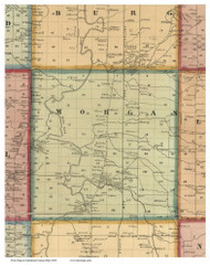 Morgan, Ohio 1856 Old Town Map Custom Print - Ashtabula Co.