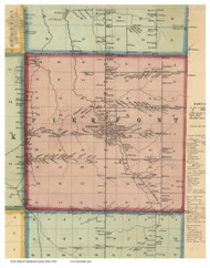 Pierpont, Ohio 1856 Old Town Map Custom Print - Ashtabula Co.