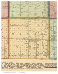 Wayne, Ohio 1856 Old Town Map Custom Print - Ashtabula Co.