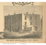 Tremont House - Ashtabula Co., Ohio 1856 Old Town Map Custom Print - Ashtabula Co.
