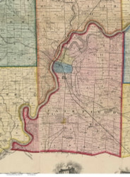 Fairfield, Ohio 1855 Old Town Map Custom Print - Butler Co.