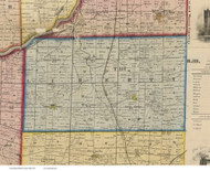 Liberty, Ohio 1855 Old Town Map Custom Print - Butler Co.