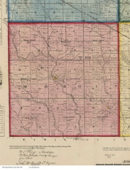Morgan, Ohio 1855 Old Town Map Custom Print - Butler Co.