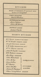 County Officials - Butler Co., Ohio 1855 Old Town Map Custom Print - Butler Co.