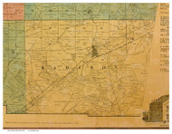 Madison, Ohio 1859 Old Town Map Custom Print - Clarke Co.