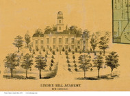 Linden Hill Academy - Clarke Co., Ohio 1859 Old Town Map Custom Print - Clarke Co.
