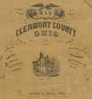 Title of Source Map -  Clermont Co., Ohio 1857 - NOT FOR SALE - Clermont Co.