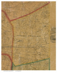 Jackson, Ohio 1857 Old Town Map Custom Print - Clermont Co.