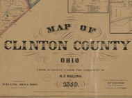 Title of Source Map -  Clinton Co., Ohio 1859 - NOT FOR SALE - Clinton Co.