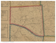 Adams, Ohio 1859 Old Town Map Custom Print - Clinton Co.
