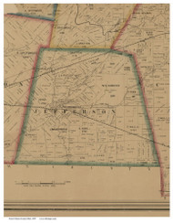 Jefferson, Ohio 1859 Old Town Map Custom Print - Clinton Co.