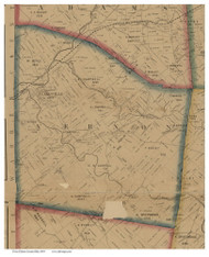 Vernon, Ohio 1859 Old Town Map Custom Print - Clinton Co.