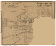 Wilmington - Union, Ohio 1859 Old Town Map Custom Print - Clinton Co.