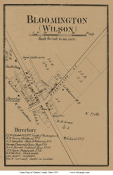 Bloomington - Wilson, Ohio 1859 Old Town Map Custom Print - Clinton Co.