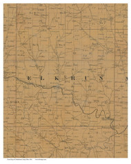 Elk Run, Ohio 1841 Old Town Map Custom Print - Columbiana Co.