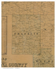 Franklin, Ohio 1841 Old Town Map Custom Print - Columbiana Co.