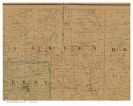 Green, Ohio 1841 Old Town Map Custom Print - Columbiana Co.