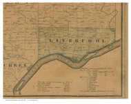 Liverpool, Ohio 1841 Old Town Map Custom Print - Columbiana Co.