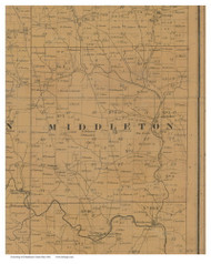 Middleton, Ohio 1841 Old Town Map Custom Print - Columbiana Co.