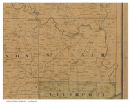 St. Clair, Ohio 1841 Old Town Map Custom Print - Columbiana Co.