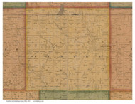 Centre, Ohio 1860 Old Town Map Custom Print - Columbiana Co.