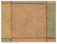 Elk Run, Ohio 1860 Old Town Map Custom Print - Columbiana Co.