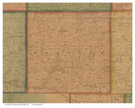 Hanover, Ohio 1860 Old Town Map Custom Print - Columbiana Co.