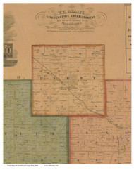 Perry, Ohio 1860 Old Town Map Custom Print - Columbiana Co.