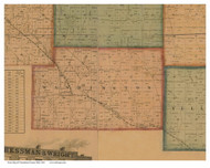 Washington, Ohio 1860 Old Town Map Custom Print - Columbiana Co.