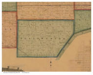 Yellow Creek, Ohio 1860 Old Town Map Custom Print - Columbiana Co.