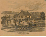 Res. of Jacob Harbaugh - New Lisbon, Ohio 1860 Old Town Map Custom Print - Columbiana Co.