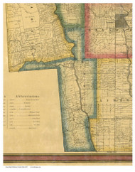 Concord, Ohio 1849 Old Town Map Custom Print - Delaware Co.