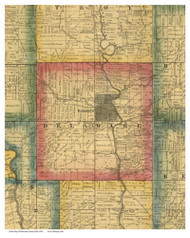 Delaware, Ohio 1849 Old Town Map Custom Print - Delaware Co.