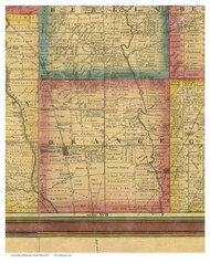 Orange, Ohio 1849 Old Town Map Custom Print - Delaware Co.