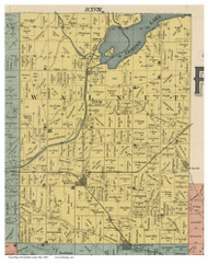 Walnut, Ohio 1889 Old Town Map Custom Print - Fairfield Co.
