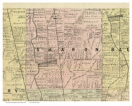Sharon, Ohio 1883 Old Town Map Custom Print - Franklin Co.