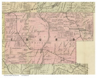 Truro, Ohio 1883 Old Town Map Custom Print - Franklin Co.