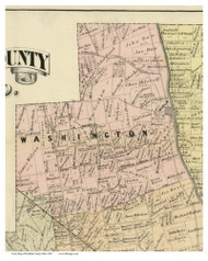 Washington, Ohio 1883 Old Town Map Custom Print - Franklin Co.
