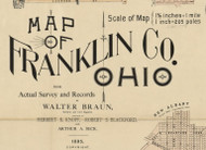 Title of Source Map - Franklin Co., Ohio 1895 - NOT FOR SALE - Franklin Co.