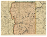 Hamilton, Ohio 1895 Old Town Map Custom Print - Franklin Co.