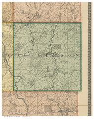 Jefferson, Ohio 1895 Old Town Map Custom Print - Franklin Co.