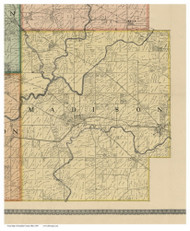 Madison, Ohio 1895 Old Town Map Custom Print - Franklin Co.