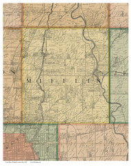 Mifflin, Ohio 1895 Old Town Map Custom Print - Franklin Co.