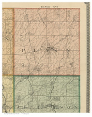 Plain, Ohio 1895 Old Town Map Custom Print - Franklin Co.